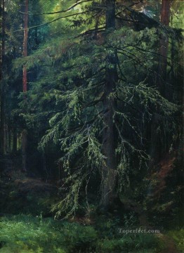 Paisajes Painting - abeto 1 paisaje clásico Ivan Ivanovich árboles
